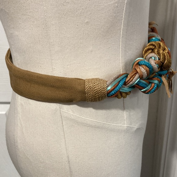vintage 80’s Carolyn Taylor western Beaded Belt boho main image 3